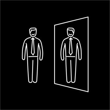 Vector self confidence skills icon