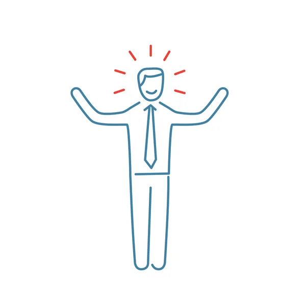 Vector self confidence skills icon — Stockový vektor