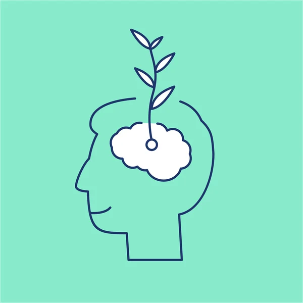 Vector growth mindset skills icon — ストックベクタ