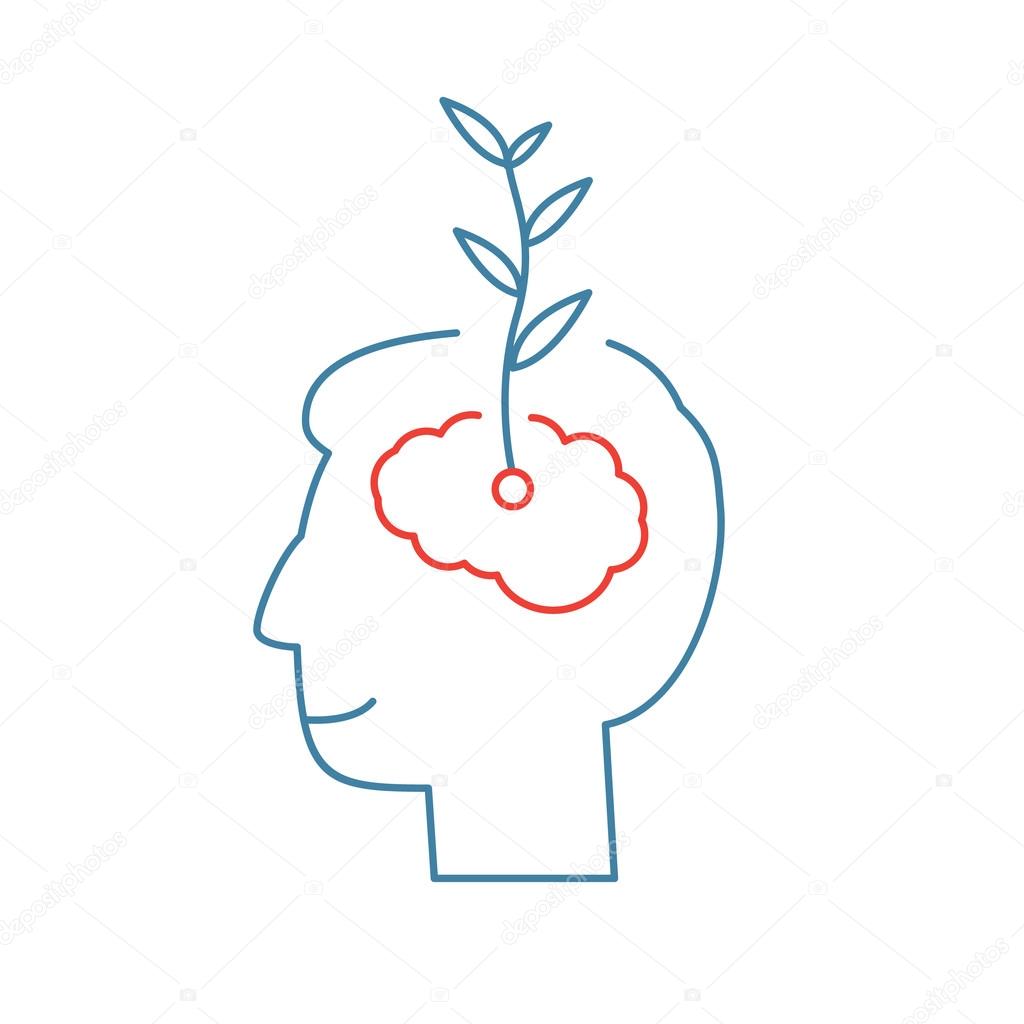 Vector growth mindset skills icon