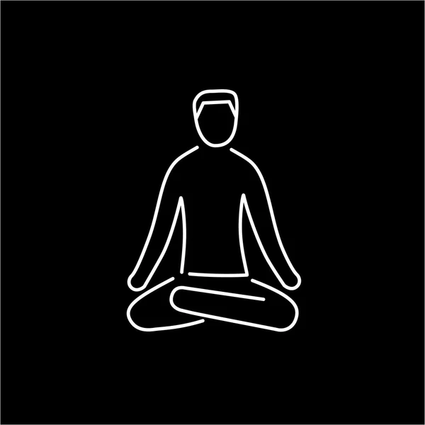 Meditation relaxation positon — 스톡 벡터