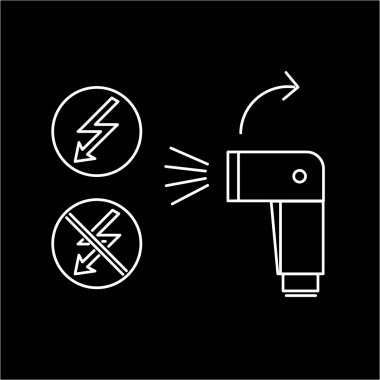 camera speedlite flash linear icon