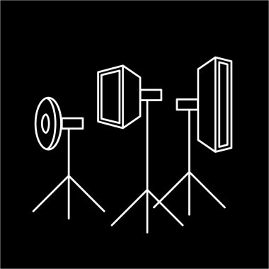 vector photography studio lighting