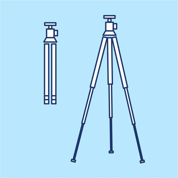 Linear icon for photography and camera — 图库矢量图片
