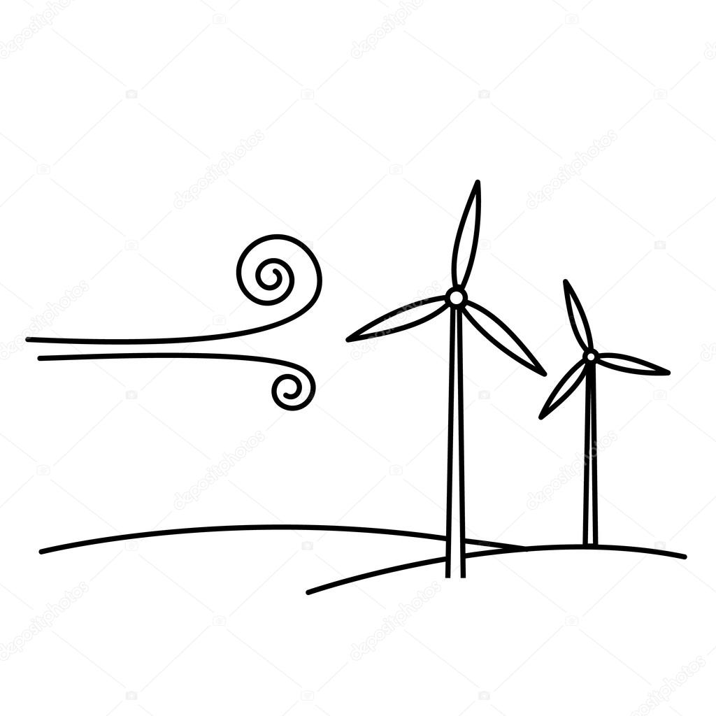 Wind turbine ecology and environment   icon
