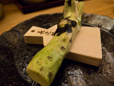 rende ile geleneksel Japon wasabi