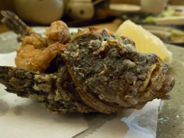 derin kızarmış Japon stonefish