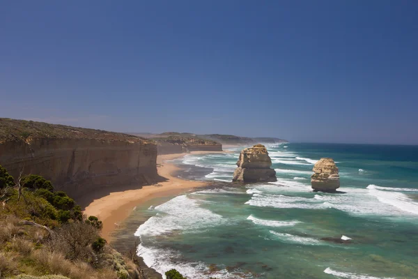 Limestone stacks in Port Campbell National Park — Stock Photo, Image