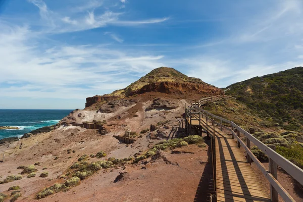 Walkway along the coast of Cape Schanck — Stock Photo, Image