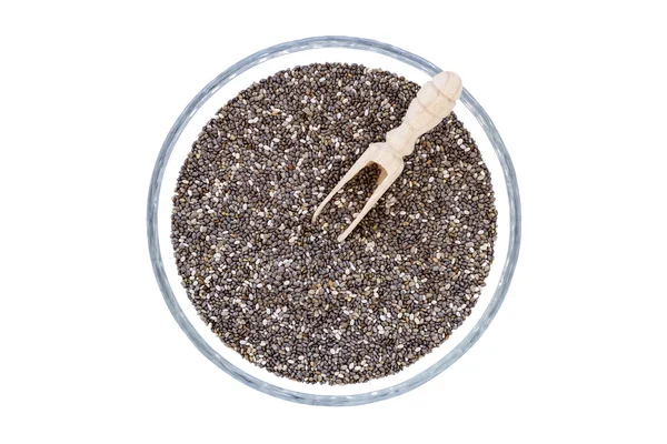 Chia seeds on a white background — Stock Photo, Image