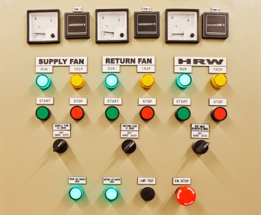 Elektrik anahtarı dişli ve kontrol ısı, ısı geri kazanım, Klima, ışık ve elektrik güç kaynağı devre kesiciler