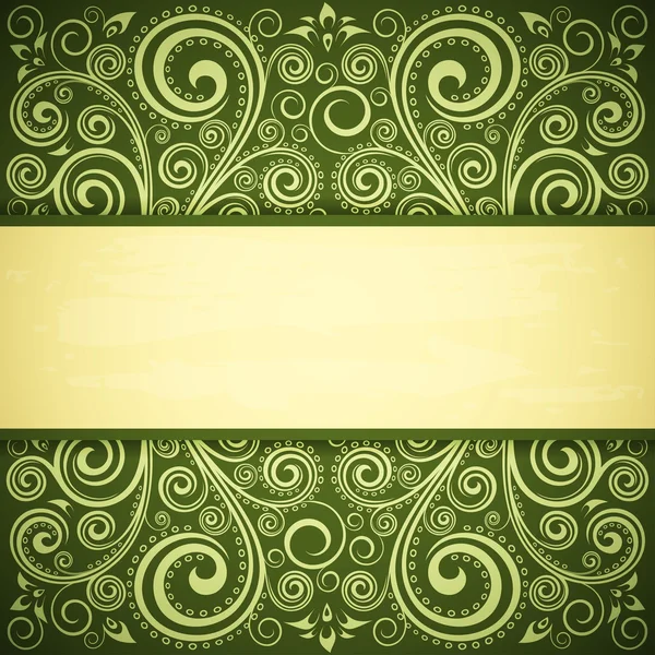 Çiçek yeşil zemin