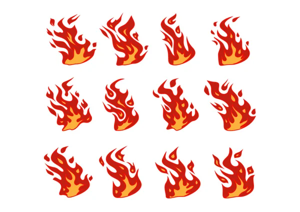 Fire illustration — Stock Vector