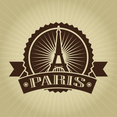 Vintage Retro Paris Seal