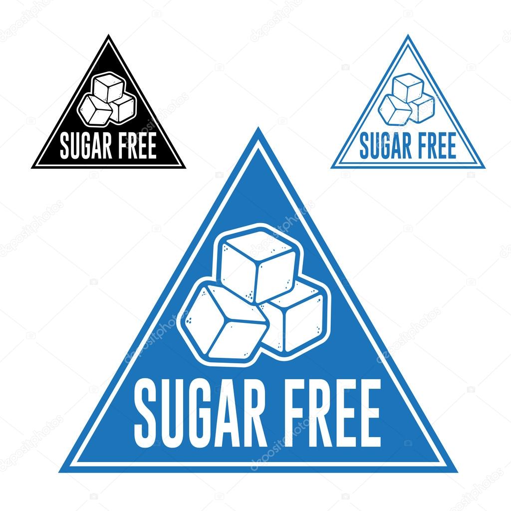 Sugar Free Triangular Icon Seal
