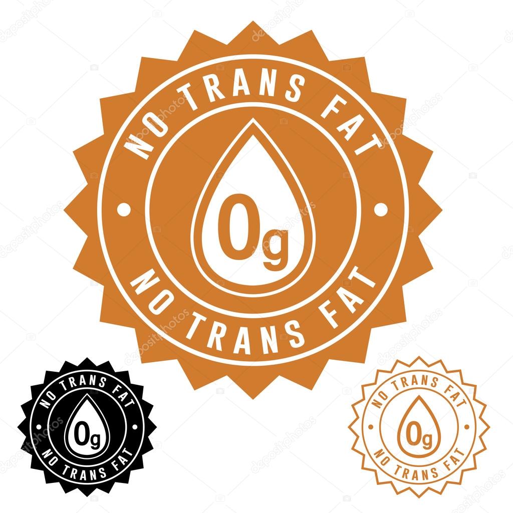 No Trans Fat Icon Seal