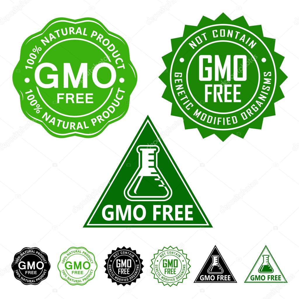 GMO free Seals with variations set