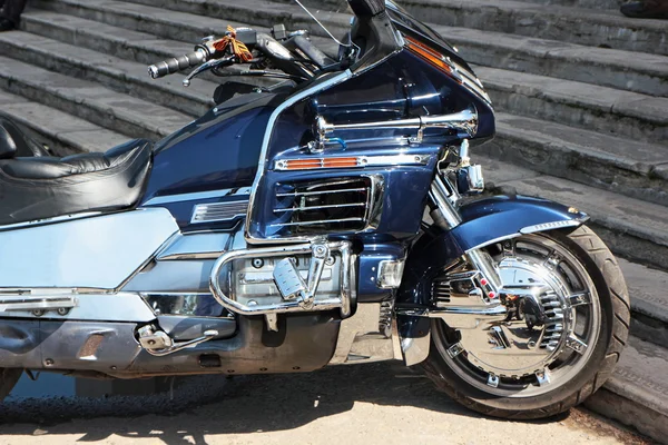 Fragmento de una motocicleta . — Foto de Stock