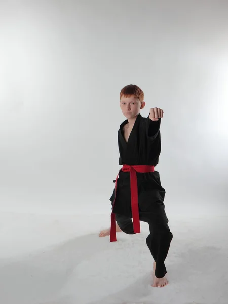 Karate w ataku. — Zdjęcie stockowe