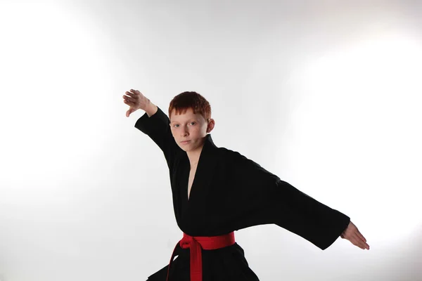 Karate im Angriff. — Stockfoto