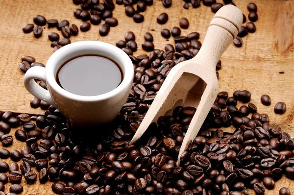 Coffee on tabelwood — Stock Photo, Image