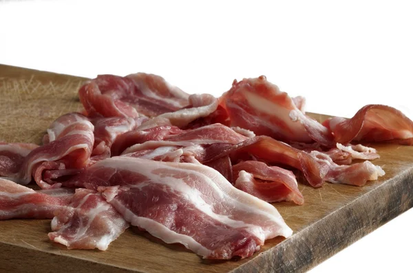 Fette di pancetta — Foto Stock