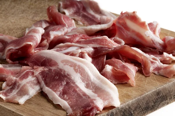 Fette di pancetta — Foto Stock