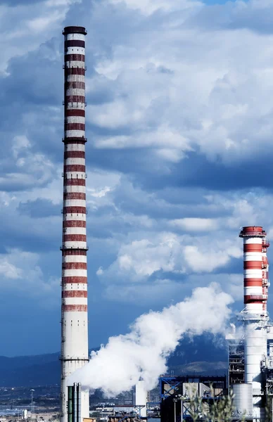 Chimney and clouds — Stock Photo, Image