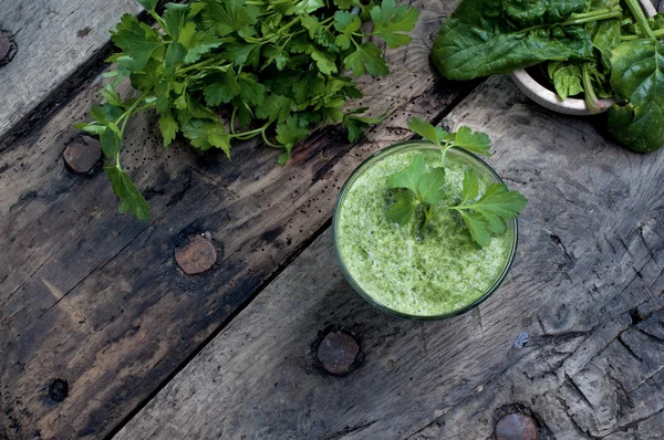 Frullato verde sano — Foto Stock