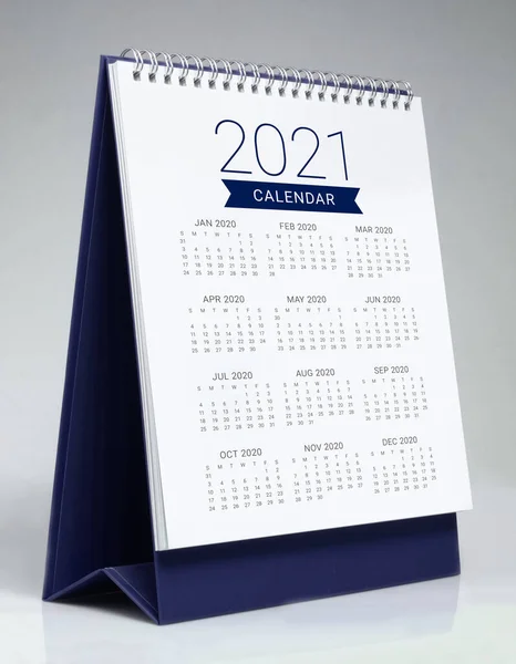 Calendrier Bureau Simple Pour Année 2020 — Photo