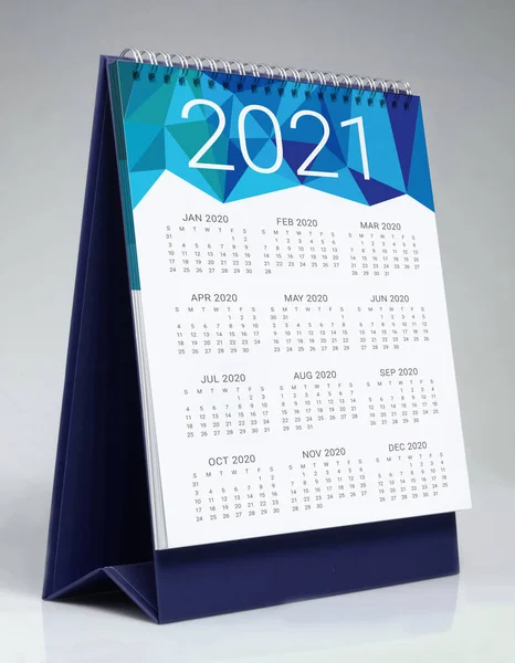 Jednoduchý Pracovní Kalendář Pro Rok 2020 — Stock fotografie