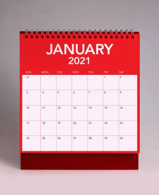 Ocak 2020 için basit masa takvimi