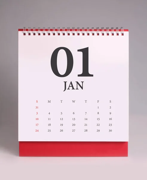 Jednoduchý Pracovní Kalendář Pro Leden 2020 — Stock fotografie