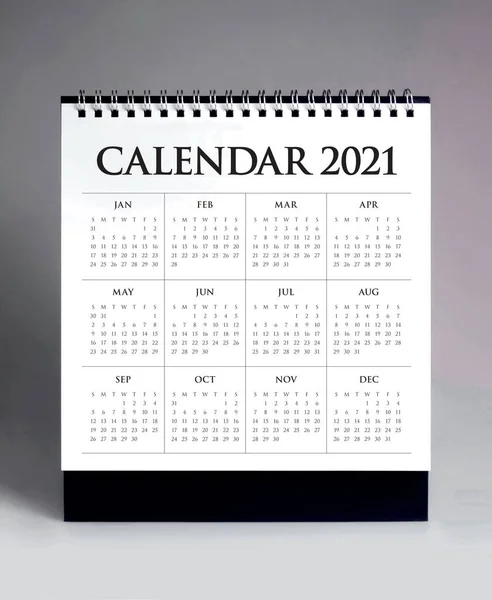 Eenvoudige Bureaukalender Voor Het Jaar 2020 — Stockfoto