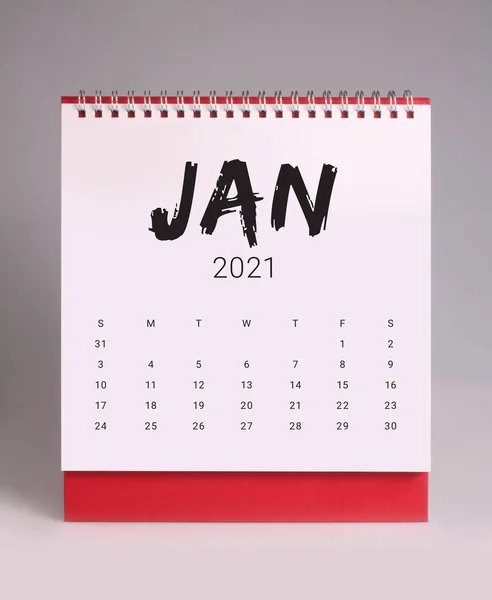 Enkel Skrivebordskalender Januar 2020 – stockfoto