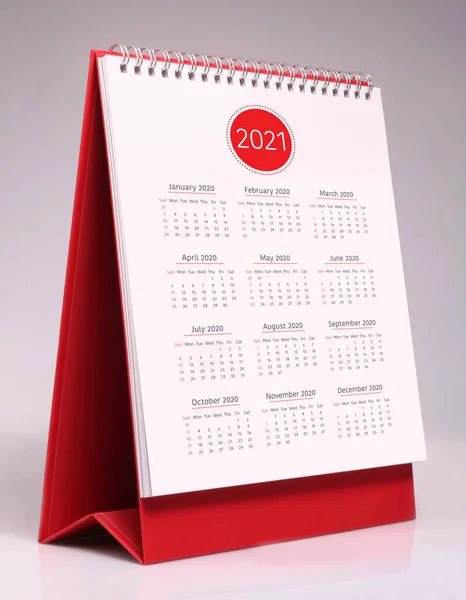 Calendario Semplice Scrivania Anno 202 — Foto Stock