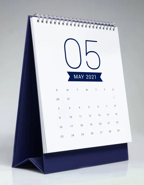 Einfacher Schreibtischkalender Für 202 Mai — Stockfoto