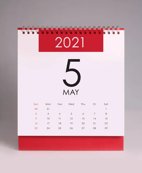 简单的5月工作日程202 — 图库照片