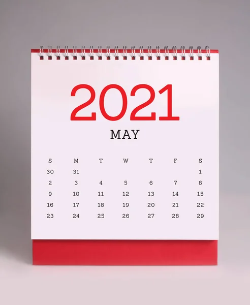 Calendário Mesa Simples Para Maio 202 — Fotografia de Stock