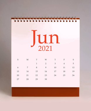 Haziran 202 için basit masa takvimi