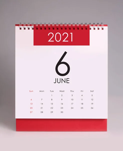 Simple Desk Calendar June 202 — Stock Photo, Image