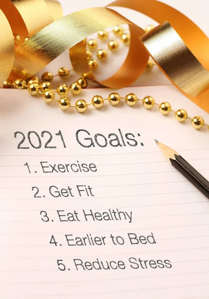 Resolutions 2021 Beautiful Decoration Discover How Setting Goals Can Bring — Stock Photo, Image