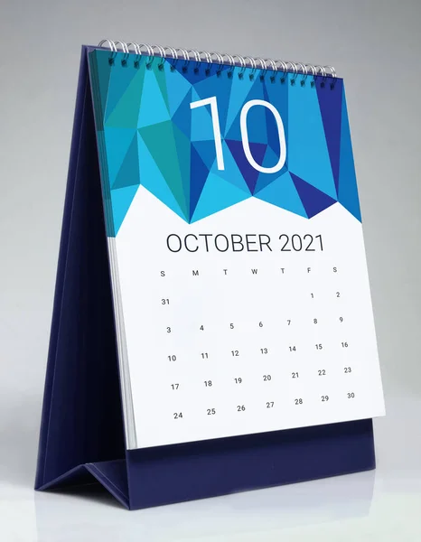 Enkel Skrivbordskalender För Oktober 202 — Stockfoto