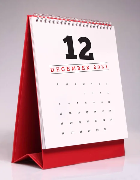 Einfacher Schreibtischkalender Für Dezember 202 — Stockfoto