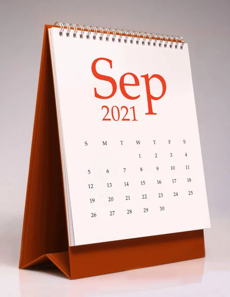 Calendar Birou Simplu Pentru Septembrie 202 — Fotografie, imagine de stoc