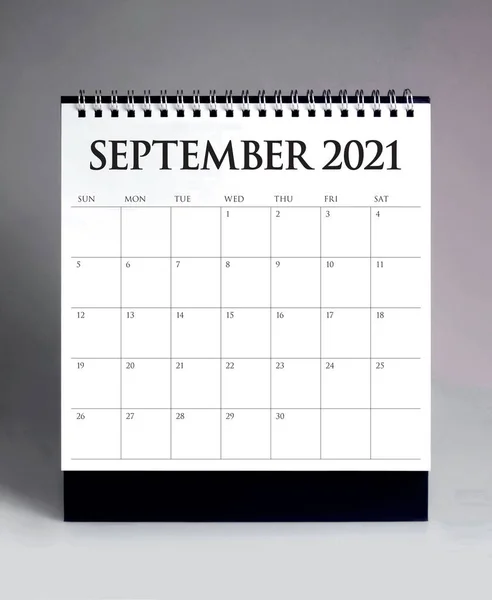 Простой Настольный Календарь Сентябрь 202 — стоковое фото