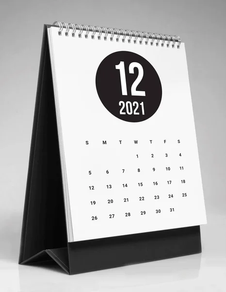 Prosty Kalendarz Biurkowy Grudzień 202 — Zdjęcie stockowe