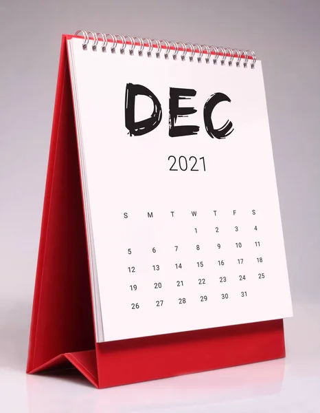 Calendar Birou Simplu Pentru Decembrie 202 — Fotografie, imagine de stoc