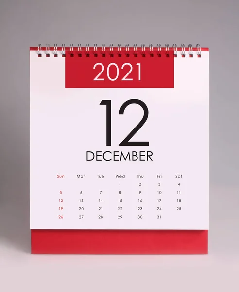 Egyszerű Asztali Naptár December 202 — Stock Fotó