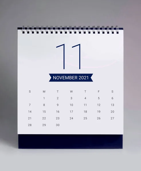 Calendário Mesa Simples Para Novembro 202 — Fotografia de Stock